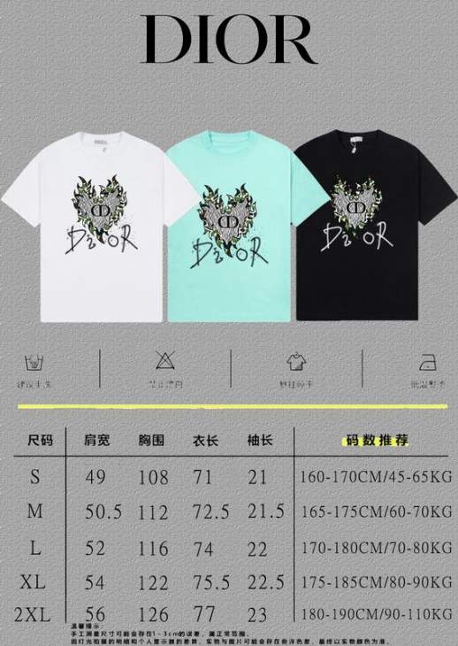 Dior T Shirts Short _SKUDiorS-2XLxetr31515900